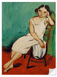 Wandsticker Sitzendes Mädchen, 1909