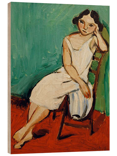 Wood print Seated Girl, 1909