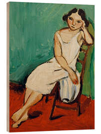 Wood print Seated Girl, 1909 - Henri Matisse