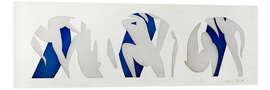Cuadro de PVC The Dance, Grey, Blue, White - Henri Matisse