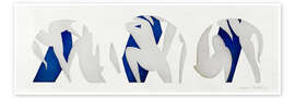 Tableau La danse, gris, bleu, blanc - Henri Matisse