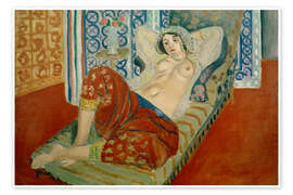 Wall print Odalisque with Red Trousers, 1922 - Henri Matisse