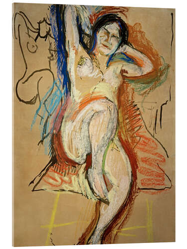 Acrylglas print Seated Female Nude, 1906