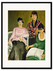 Plakat artystyczny premium w ramie The Three Sisters, 1917 II