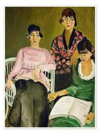 Veggbilde The Three Sisters, 1917 II - Henri Matisse