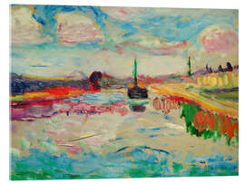 Stampa su vetro acrilico The Canal du Midi, 1898 - Henri Matisse
