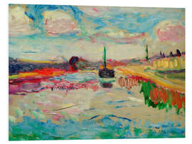 Hartschaumbild Der Canal du Midi, 1898