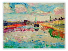 Poster The Canal du Midi, 1898 - Henri Matisse