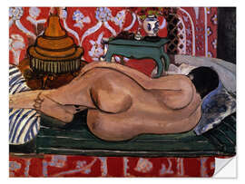 Naklejka na ścianę Reclining Nude from the Back, 1927 - Henri Matisse
