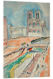 Akrylbilde View of Notre-Dame, 1914 - Henri Matisse