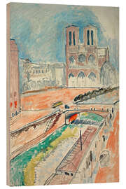 Trätavla View of Notre-Dame, 1914