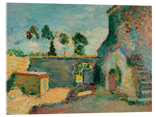 Tableau en verre acrylique Le moulin, Corsica, 1898