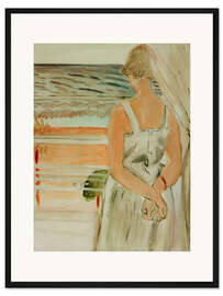 Gerahmter Kunstdruck Neben dem Fenster, 1918