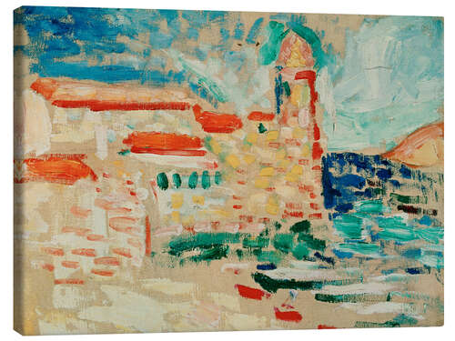 Lienzo View of Collioure