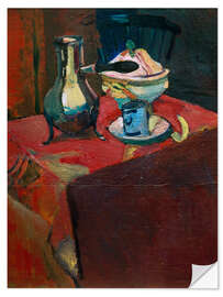 Sticker mural Crockery on the table, 1900 - Henri Matisse