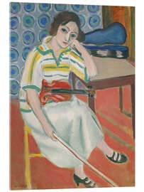 Acrylglas print Woman with Violin, 1921