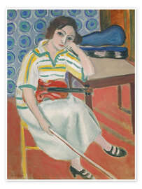 Poster Frau mit Violine, 1921