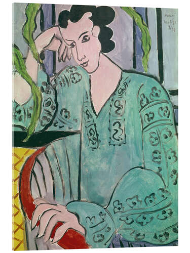 Tableau en verre acrylique La Hongroise en blouse verte, 1939