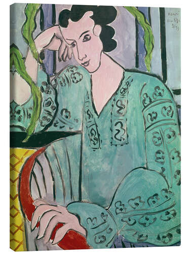 Canvas print Hungarian woman in a green blouse, 1939