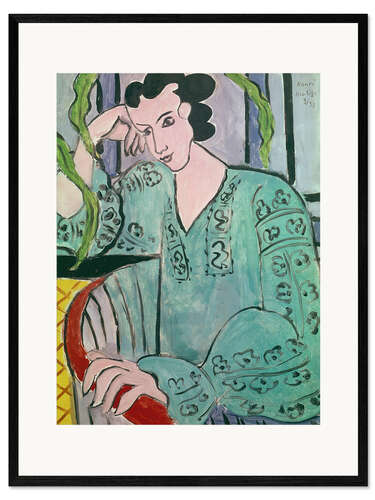 Impresión de arte enmarcada Hungarian woman in a green blouse, 1939