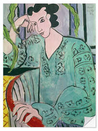 Selvklæbende plakat Hungarian woman in a green blouse, 1939