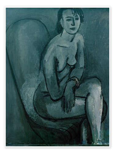 Plakat Gray Nude with Bracelet, 1914
