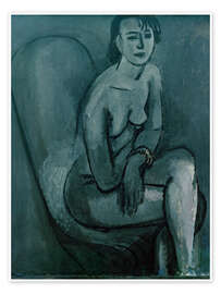 Obraz Gray Nude with Bracelet, 1914 - Henri Matisse