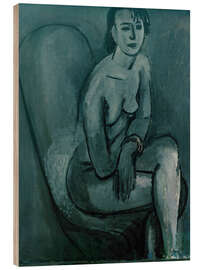 Holzbild Grauer Akt mit Armband, 1914