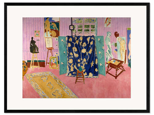 Impression artistique encadrée L’atelier de l’artiste, 1911