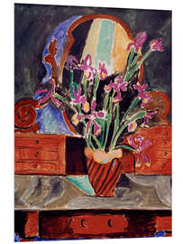 Hartschaumbild Topf mit Iris, 1912