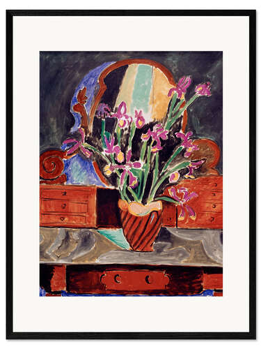 Plakat artystyczny premium w ramie Pot with Iris, 1912