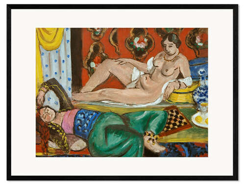 Gerahmter Kunstdruck Zwei Odalisken, 1928