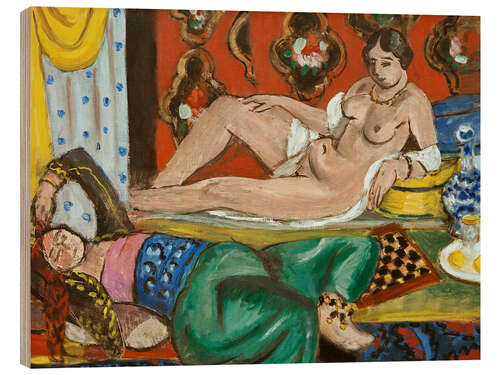 Tableau en bois Deux odalisques, 1928