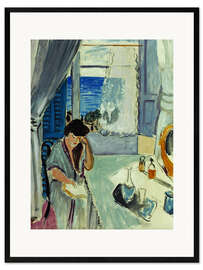 Ingelijste kunstdruk Interior, Nice, 1919