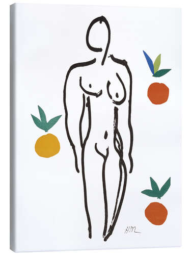 Obraz na płótnie Female Nude with Oranges