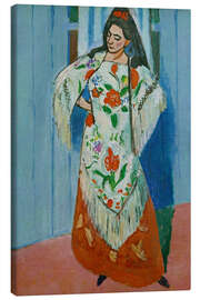 Leinwandbild Porträt der Ehefrau des Künstlers Amélie Matisse, 1911 - Henri Matisse