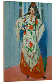 Holzbild Porträt der Ehefrau des Künstlers Amélie Matisse, 1911 - Henri Matisse