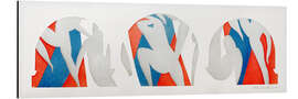 Aluminium print The Dance, gray, blue, pink, 1936