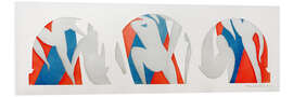 Cuadro de PVC The Dance, gray, blue, pink, 1936