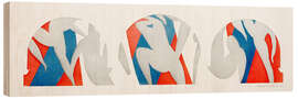 Print på træ The Dance, gray, blue, pink, 1936