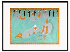Gerahmter Kunstdruck Das marokkanische Kaffeehaus, 1913 - Henri Matisse