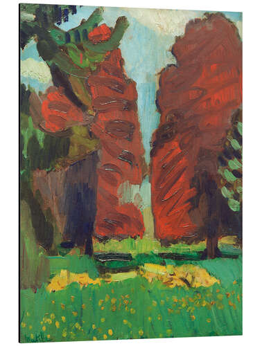 Aluminium print Purple Beech, 1901