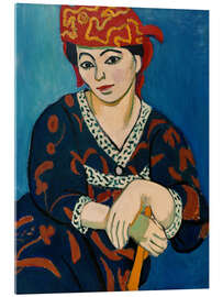 Akrylbillede Madame Matisse with Red Madras, 1907