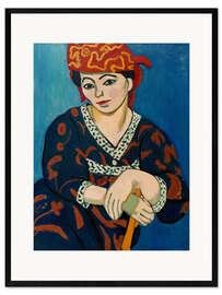 Gerahmter Kunstdruck Madame Matisse mit rotem Madras, 1907 - Henri Matisse