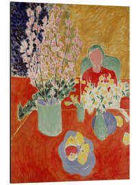 Magnettafel Blumen, Pflaume, grüner Hintergrund, 1948