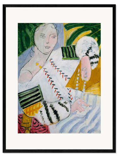 Stampa artistica con cornice Romanian Blouse with Green Sleeves, 1937