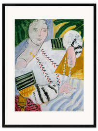 Plakat artystyczny premium w ramie Romanian Blouse with Green Sleeves, 1937