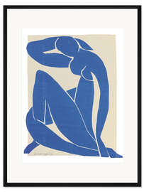 Gerahmter Kunstdruck Blue Nude