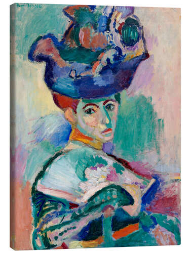 Lærredsbillede Woman with a Hat, 1905