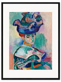 Stampa artistica con cornice Donna con cappello, 1905